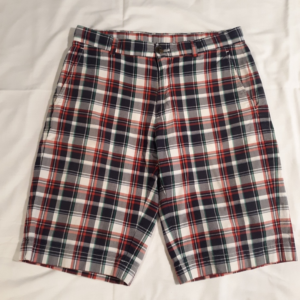 Men's Brooks Brothers 360 Plaid Cotton Shorts W30